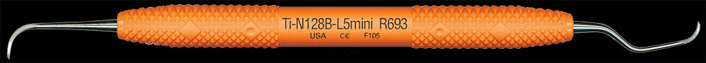 PDT R693 Wingrove Titanium Implant Dental Scaler N128B-L5M Orange Resin Handle PDT R693 Wingrove Titanium Implant Dental Scaler N128B-L5M Orange Resin Handle
